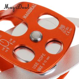 MagiDeal-Polia De Escalada, Resgate De Montanhismo Ao Ar Livre, Velocidade Dupla, 32KN, 2 Pcs - Image 6