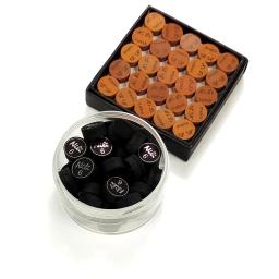 Ponta de taco de bilhar nili 6 peças, 6 camadas, 14mm, preto/marrom, 2 cores, vara de pele de porco, acessórios para bilhar - Image 2