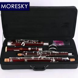 MORESKY-Professional C Tone Fagote, Cupronickel, Silver Key Bege Corpo - Image 2