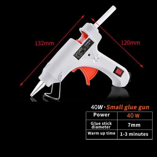 Pistola de Cola Quente Elétrica DIY para Reparações - Ideal para Projetos Industriais e Artesanais com Bastão de Cola Térmica