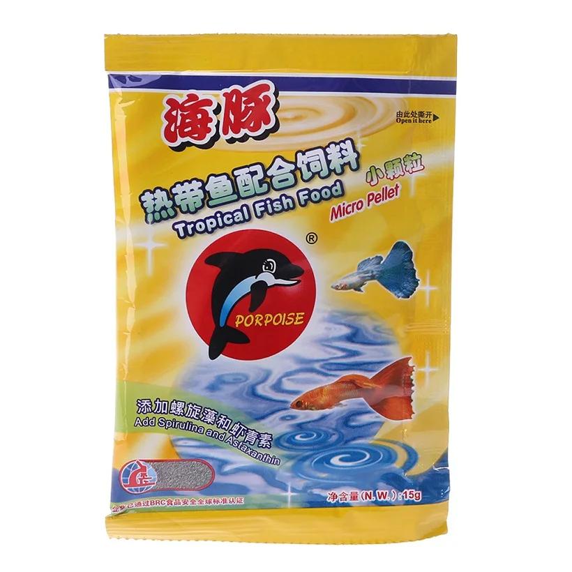 Peixe para aquário e tanque de peixes tropicais, alimentação saudável de grãos, 15g, 1 saco - Image 1