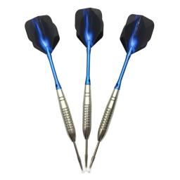 Yernea-Aço Ponta Dardos para Jogar Esportes Jogos, dardos rígidos padrão, eixos de alumínio azul, Dart Voos, alta qualidade, 22g, 3Pcs - Image 3