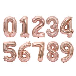 Balões infláveis, 1 peça, 16/32/40 polegadas, cor ouro rosa, para decoração de festas de aniversário, casamento - Image 4