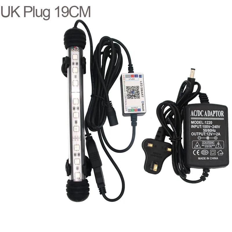 Lâmpada led para aquário, equipamento para o crescimento de peixes, com controle remoto, lâmpada rgb, para aquário, 20 a 60cm - Image 1