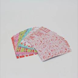 Origami Papel Dobrável, Mix Cor Quadrado, 12 Tipos de Padrões, DIY Kid Gift, Papéis Com Flores, 72 Folhas, 15x15cm - Image 4