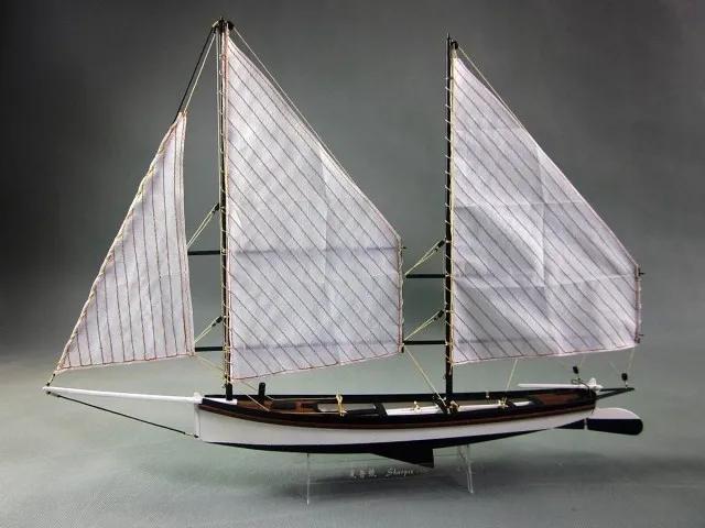 Kit de Construção de Modelo de Navio de Madeira Sact 1/24 - Barco Sharpie para Hobby