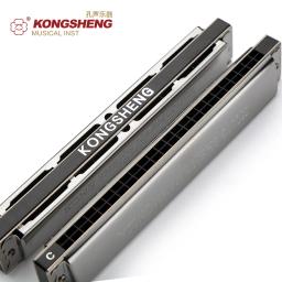 Kongsheng orgão harmônico de 24 buracos, para iniciantes arp chave c/# c/d/# d/e/f/# f/g/# g/a/# a/b com caixa de prata harp - Image 2