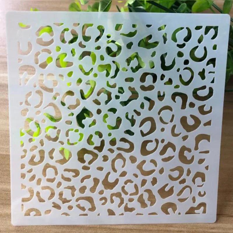 Molde de pintura em relevo para scrapbooking, acessórios para artesanato diy, estêncil sobretudo reutilizável - Image 1