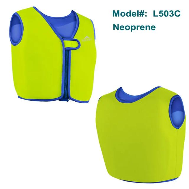 Colete salva-vidas de neoprene infantil para meninos e meninas de 10kg a 60kg, ideal para natação e segurança aquática
