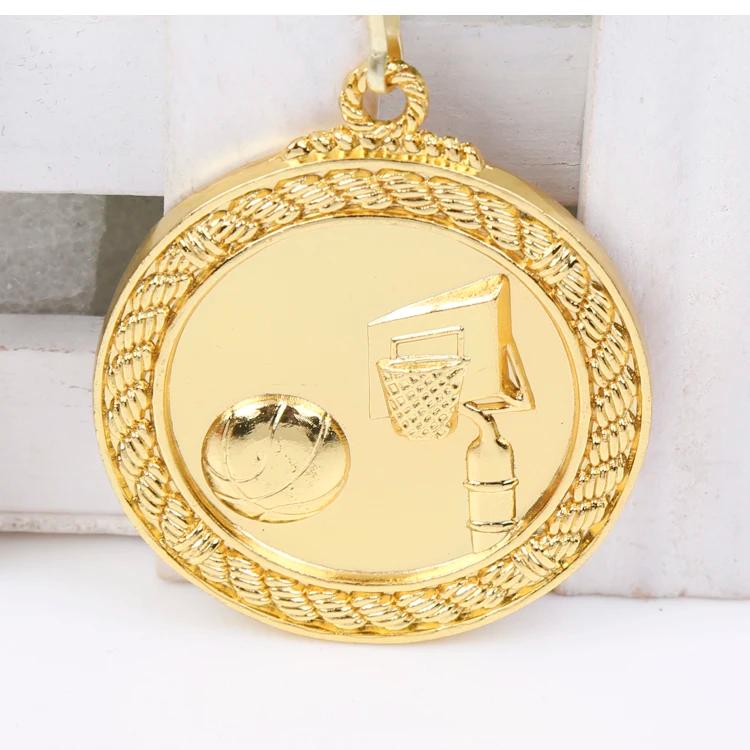 Medalha de basquete, medalha de escola de ouro, bronze e prata, capacidade de comunicação honra/desenvolvimento de autoconfiança 5.0 cm - Image 1