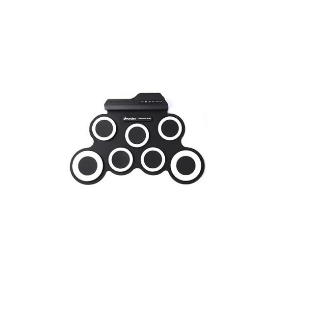 Bateria Eletrônica Portátil USB: Conjunto de Instrumento Musical de Silicone Ideal para Iniciantes e Crianças