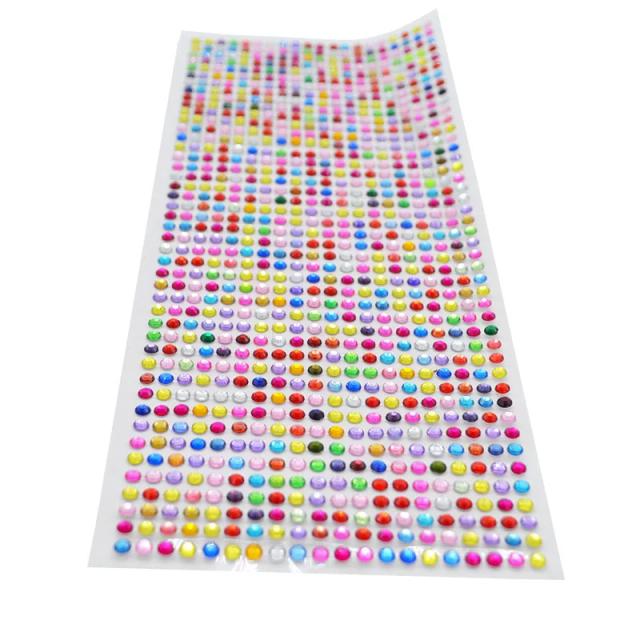 Kit de 900 Adesivos de Strass Cristal 4mm para Decoração de Celulares e Carros - Ideal para DIY e Scrapbooking
