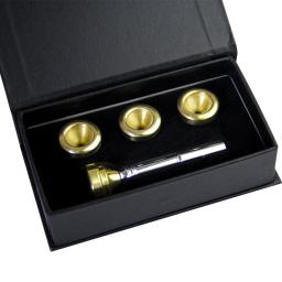 MUKU-Bocal de Trompete com Caixa, Acessórios de Trompete, Instrumento Musical, Dourado, Cobre, Tamanho 3C, 1-1, 2C, 7C, 5C, 3C - Image 1