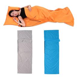 Tomshoo acampamento ao ar livre saco de dormir forro com fronha saco de dormir portátil ao ar livre leve viagem de negócios hotel - Image 2