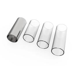 Conjunto de slides para guitarra, com slides de vidro, aço inoxidável, 4 peças, polegar, palhetas para armazenamento, acessórios para guitarra - Image 3