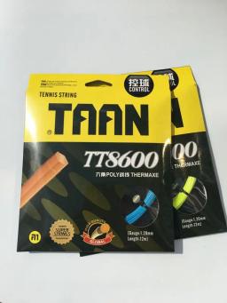 Corda da raquete do tênis, poliéster, sensação dura de 6 ângulos, bom controle, TAAN TT8600, 1.20mm, 12m, 2 partes - Image 2