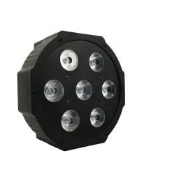 Shehds-luzes de led para palco, 7x12w, rgbw, com dmx512, 4 em 1, efeito de luz para dj, discoteca, festa, equipamento de palco - Image 3