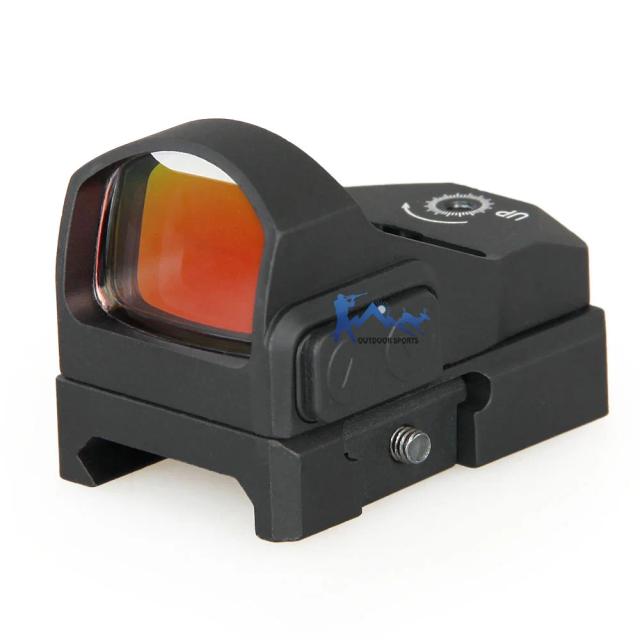 Mira Red Dot PPT 3 MOA com Ampliação 1x para Airsoft e Armas de Caça com Encaixe em Trilho de 20mm