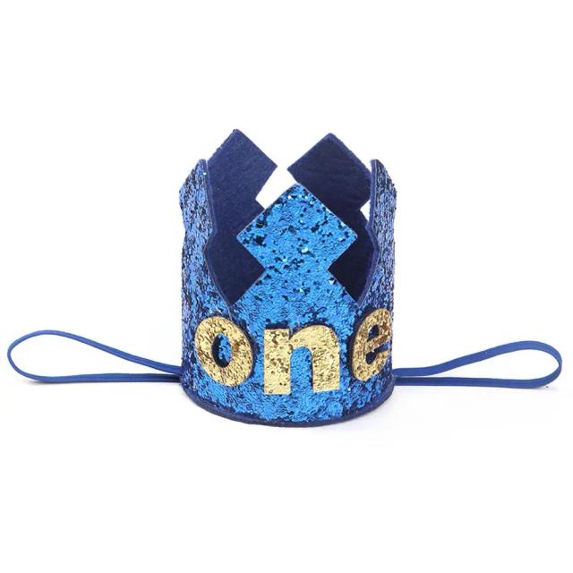 Chapéu Decorativo de Glitter Ouro e Rosa para Meninos e Meninas - Ideal para Aniversário e Chá de Bebê com Estampa de Coroa de Princesa