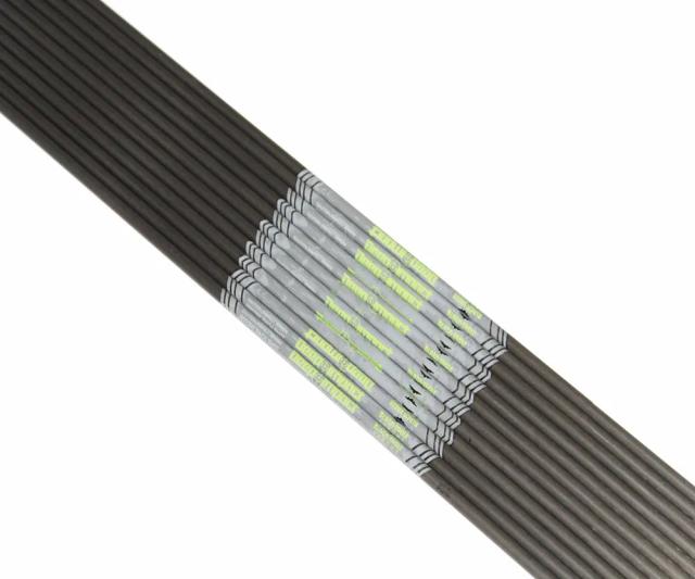 12pçs arco de flecha de carbono puro, eixo spine600/700/800 id4.2mm diy flecha para arco recurvo caça tiro com arco