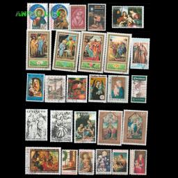 Selos postais com Post Mark para coleção, Natal e Páscoa, 45 ou 95 pcs por lote - Image 3