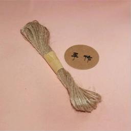 Cordão de juta com fio de 10m, corda de serapilheira de fibra natural para decoração, artesanato e festa, presente artesanal, acessórios diy - Image 1
