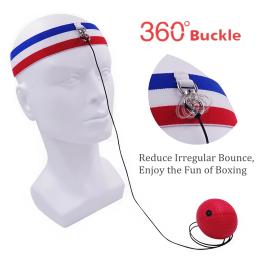 Bola saltitante de reflexo, equipamento para exercício de boxe com faixa para a cabeça, melhora a reação e coordenação da velocidade de punção mão-olho - Image 2