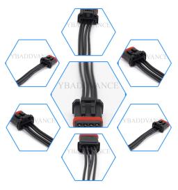 Boa qualidade jae MX-1900 série 4 pinos fêmea conector arnês para guiador - Image 1