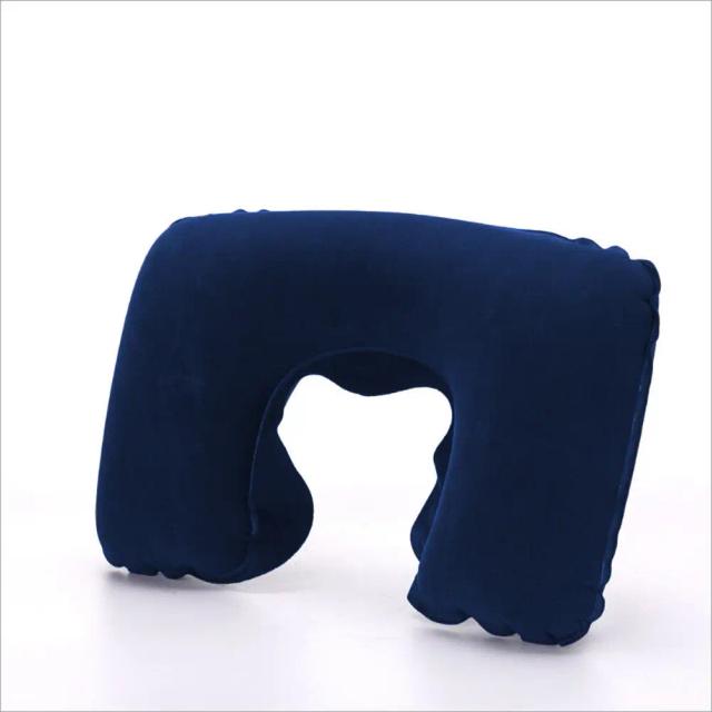 Travesseiro de Viagem Dobrável e Confortável para Pescoço - Almofada de Ar Portátil Ideal para Aventura ao Ar Livre