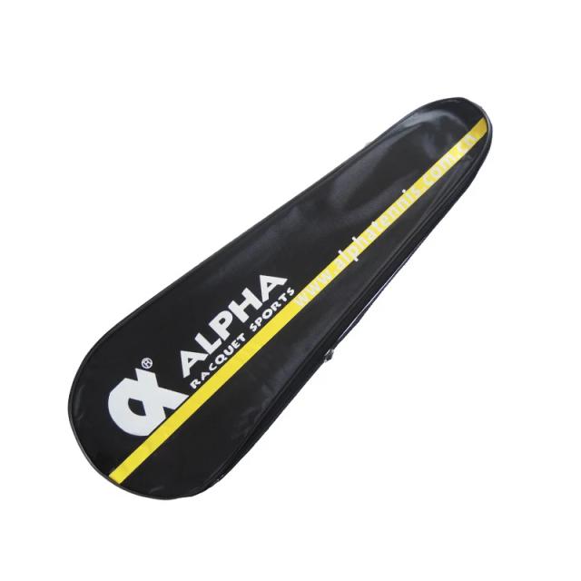 Bolsa de Ombro Impermeável em Couro PU para Badminton - Saco Preto para Raquete e Esporte da Bola Alfa