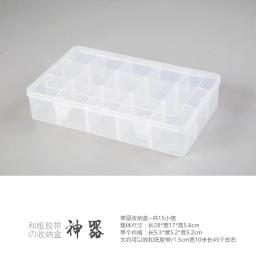 Organizador de artesanato transparente com 15 compartimentos, caixa de armazenamento para fita washi, materiais de arte e adesivos de papelaria - Image 5