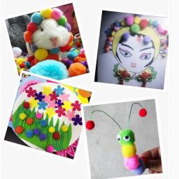 20mm 200 segundos bola de natal brilho pompom diy acessórios de costura brilhante pom pom weddinng decalques para livros de recortes - Image 3
