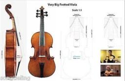 Feito à mão grande 5 cordas viola 17 7/8 "viola fretted (455mm), som ressonante grande - Image 1