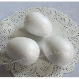 Atacado 8cm espuma oval em forma de isopor para diy artesanato ovos de páscoa-50 pçs/lote frete grátis - Image 1