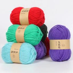 Fio de fibras acrílicas macias 50 g/peça, prático crochê linha de lã tricotada à mão para boneca roupa cachecol - Image 1