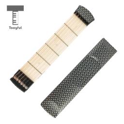 Tooyky-guitarra portátil com 6 cordas, mão direita, de bolso, viagem, mini violão para iniciantes, crianças, ferramenta de prática de música - Image 3