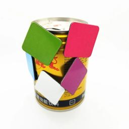 50 pçs 30x30x1mm artesanato ímã de borracha fino e flexível auto adesivo folha magnética flexível papel magnético adesivos ímã - Image 4