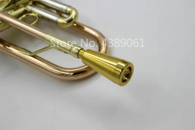 Bocal de Metal para Trompete Banhado a Prata e Laca Dourada - Acessórios para Instrumentos Musicais - Disponível nos Números 7C e 3C - Nova Chegada