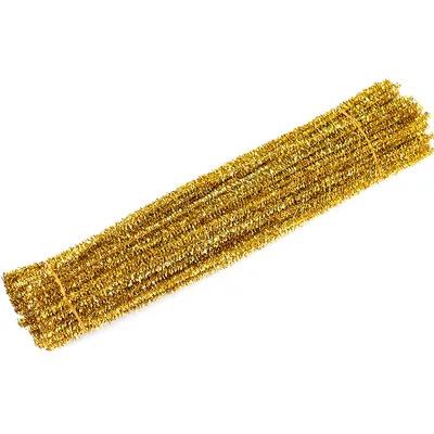 Hastes limpadoras de cachimbos, hastes de brilho limpadoras de cachimbo de pelúcia, hastes com fio, brinquedos educacionais de crianças, artesanato diy com 100 peças - Image 1