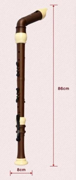Flauta de baixo clarinete revestida de madeira grão estilo inglês chave f 8 buracos instrumentos musicais profissionais - Image 5