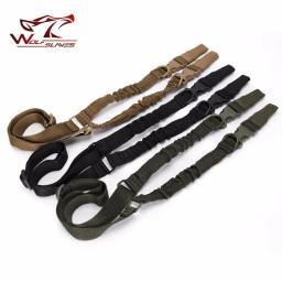 Engrenagem tática 2 ponto bungee gun estilingue ajustável rifle cinta náilon rápida sistema de liberação arma estilingue caça acessórios - Image 1