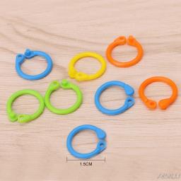 100 pçs colorido tricô crochê ponto de bloqueio marcador diy artesanato ferramentas tricô crochê titular agulha clipe g03 navio da gota - Image 4