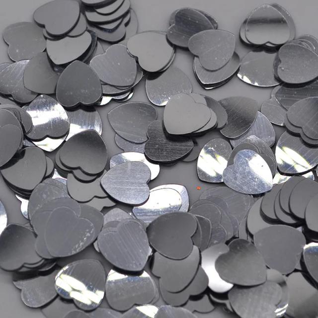 Confete Brilhante em Forma de Coração para DIY: 500 Peças Sólidas para Decoração de Casamento e Festas de Amor