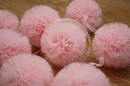 Tule pom poms para decoração de festa, casamento, chá de bebê, aniversário, casa, nupcial, bachelorette party, menina, 6pcs - Image 6