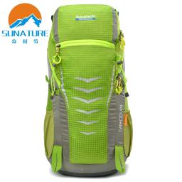 Sunatural mochila para viagem, mochila para caminhadas ao ar livre, escalada, grande capacidade, mochila de nylon à prova d'água 45l - Image 3