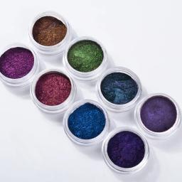 Arte de unhas camaleão aurora 0.2 de pó para espelho mágico com glitter, pigmento cromado e glitter para decoração de unhas faça você mesmo - Image 2