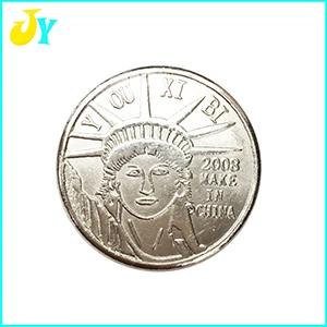 Conjunto de 100 Tokens de Aço Inoxidável para Máquinas de Fliperama - 25mm x 1.85mm, Estilo Clássico de Jogos