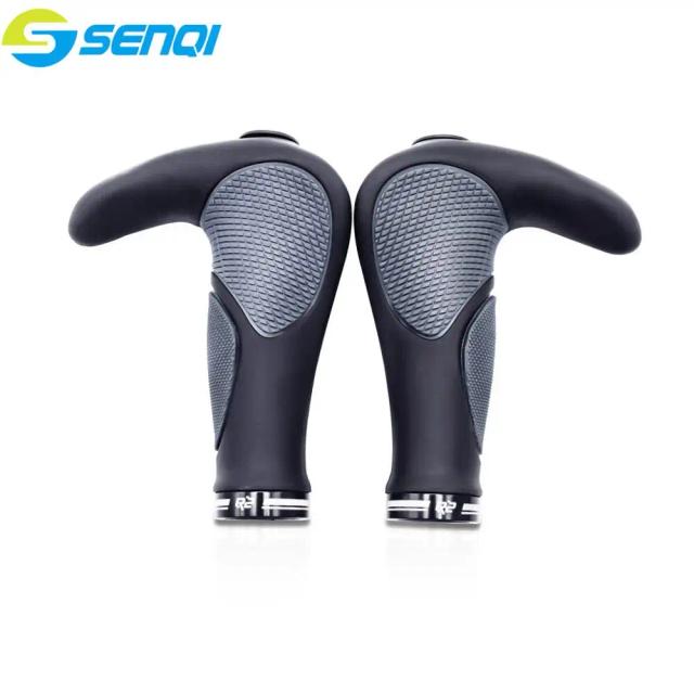 Punhos de Bicicleta Antiderrapantes e Duráveis para Guidão - Acessórios de Ciclismo em Borracha para Mountain Bike (1 Par)