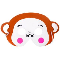Máscara de festa de aniversário com 12 peças, suprimentos, eva, animal, máscaras, desenhos animados, para festa infantil, fantasia, zoológico, máscara da selva, decoração de festa - Image 4