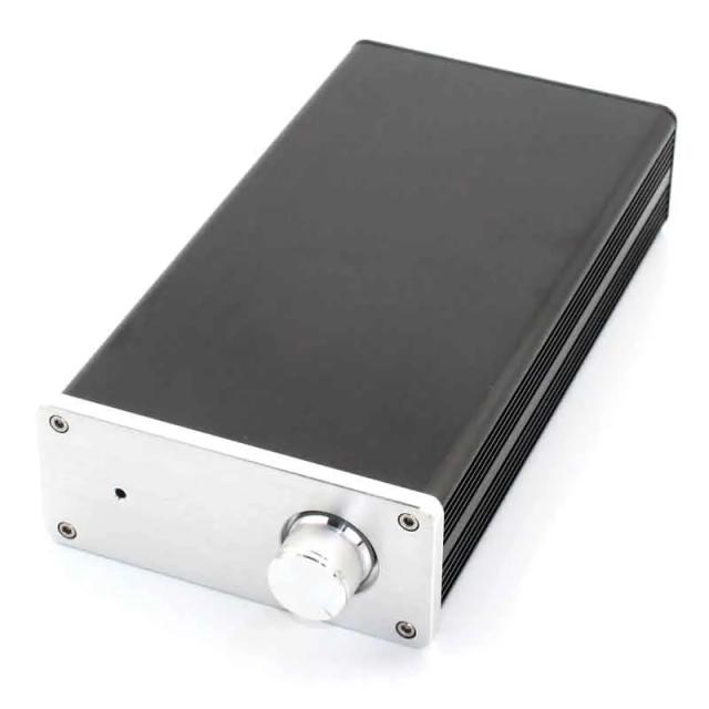 Caixa de Áudio DIY Kyyslb em Alumínio - Amplificador de Chassis 116x50x208mm para Potência e Som de Qualidade
